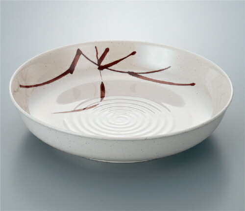 志野鉢 KYOEI ONLINE STORE / メラミン 8寸どら鉢 志野 G-608SI(243φ