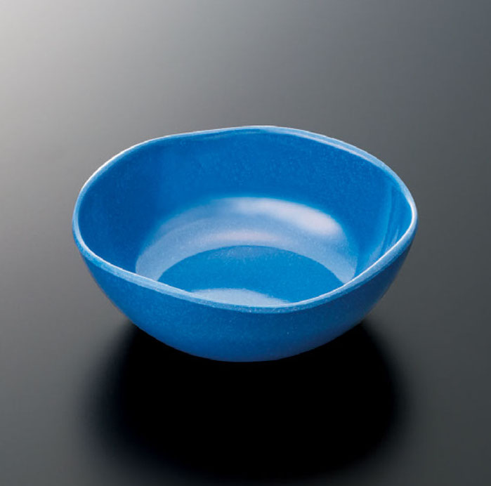 青いライン　ガラス鉢 倉敷ガラス 小谷栄次 小鉢（青／泡） | Linné