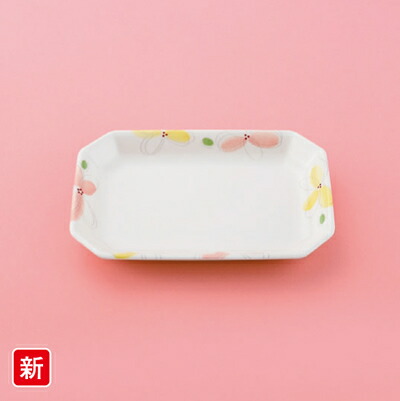 KYOEI ONLINE STORE / メラミン 角皿 ルビーズ G-792RU(110×155×H20mm