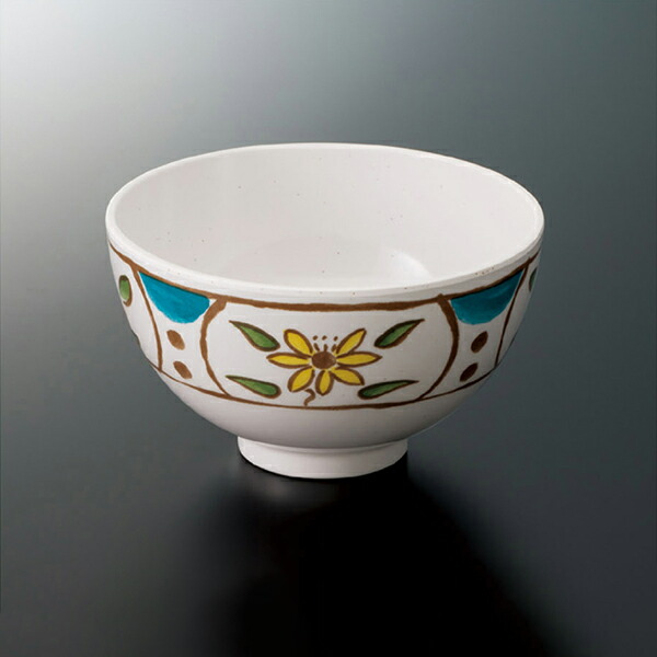 KYOEI ONLINE STORE / メラミン 麺丼 草花三彩 GW-555B(152φ×H88mm