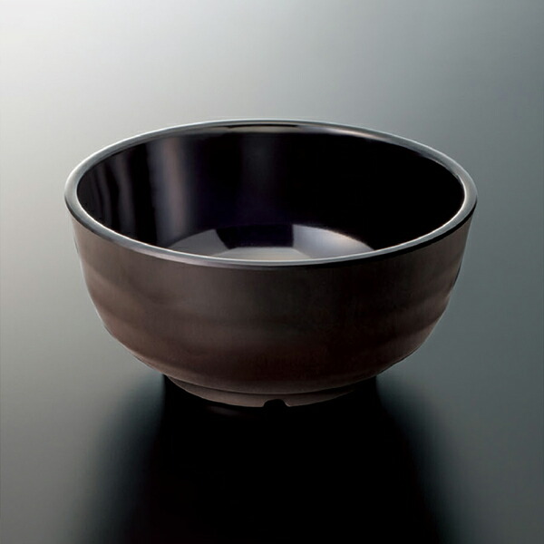 KYOEI ONLINE STORE / メラミン 16cm丼 溜内黒 M-119TMK(160φ×H75mm