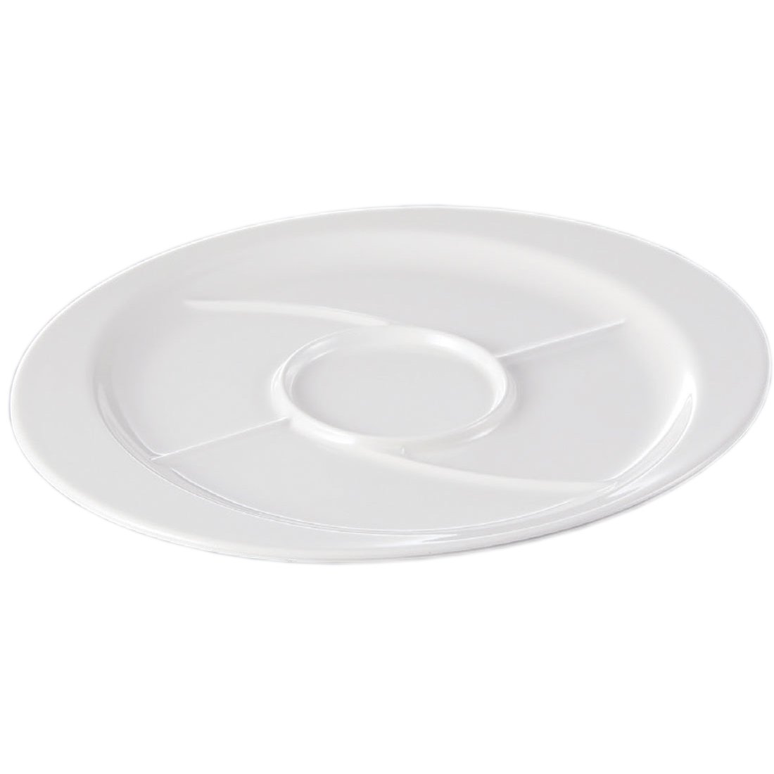 KYOEI ONLINE STORE / メラミン 5ツ仕切りプレート パルホワイト M