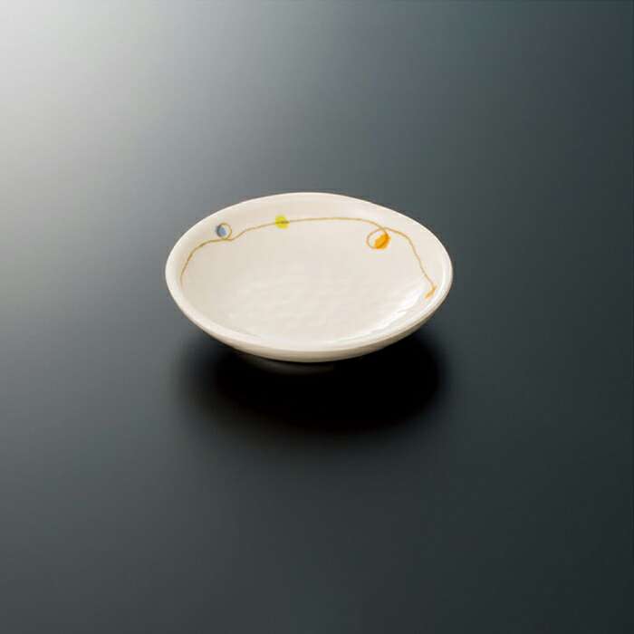 KYOEI ONLINE STORE / メラミン 小皿 ゆらり M-457YR(100φ×H22mm