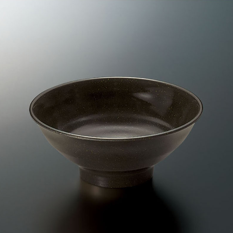 KYOEI ONLINE STORE / メラミン 飯丼 黒釉地 M-466KYJ(156φ×H67mm
