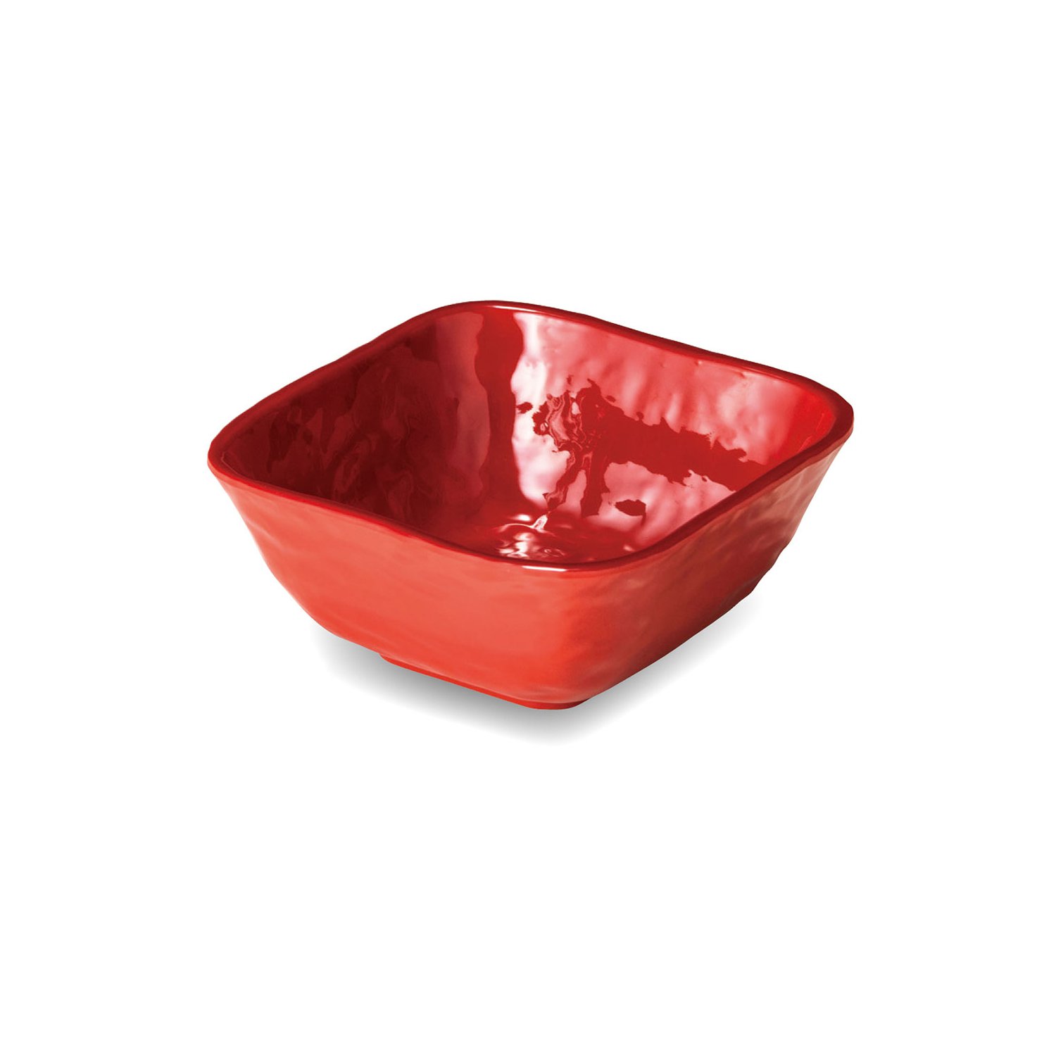 KYOEI ONLINE STORE / メラミン 角小鉢 紅釉 M-487BYU(100×100×H45mm