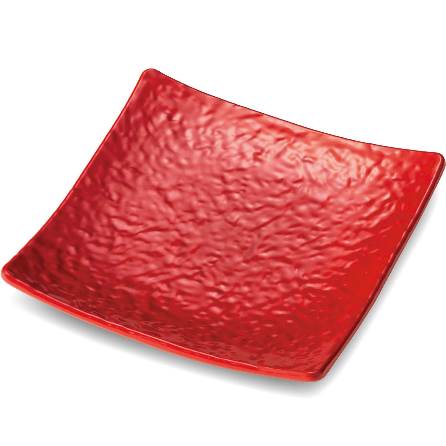 KYOEI ONLINE STORE / メラミン 角小鉢 紅釉 M-487BYU(100×100×H45mm