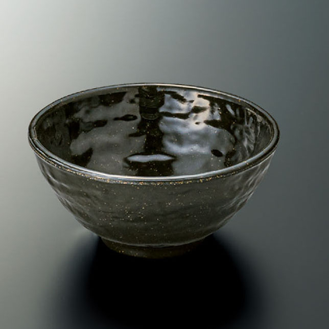 KYOEI ONLINE STORE / メラミン 飯碗 (身) 黒釉 M-489KYU(118φ×H62mm