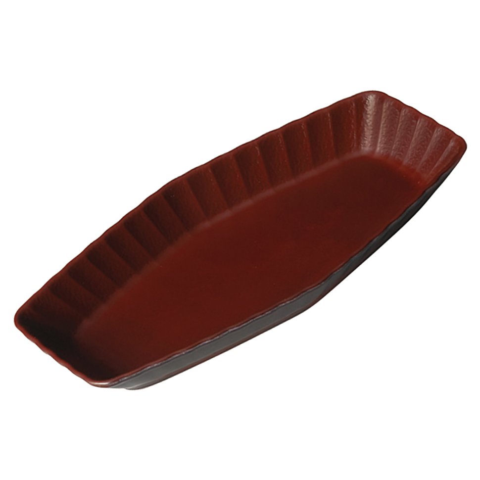 KYOEI ONLINE STORE / メラミン 25cm長六角皿 RINKA ブルー M15106RB