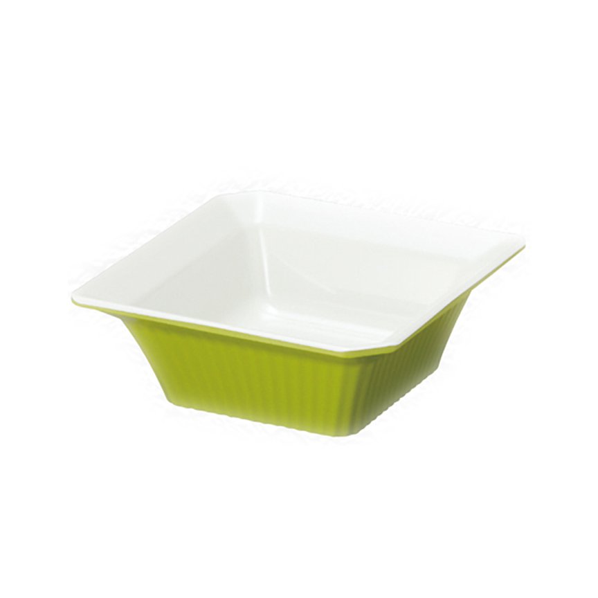 KYOEI ONLINE STORE / メラミン 角小鉢 カフェスタイル グリーン