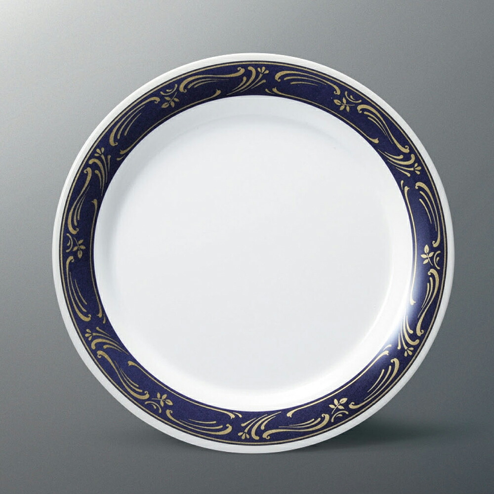 KYOEI ONLINE STORE / メラミン 26cmディナー皿 ゴールドウィッシュ N