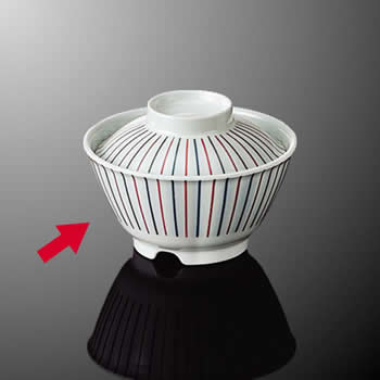 高麗茶碗 KYOEI ONLINE STORE / 高強化磁器 茶碗 十草 T34TO(118φ×H56mm