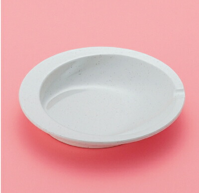 KYOEI ONLINE STORE / メラミン すくいやすい皿 UD・自助食器 志野生地