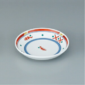 KYOEI ONLINE STORE / 強化磁器 多用皿 えくせらいと 赤絵 EL-84(176φ