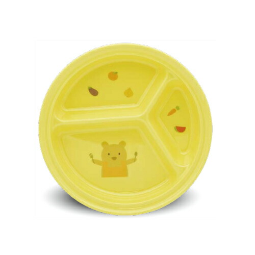 KYOEI ONLINE STORE / メラミン 深丸仕切皿 レモンイエロー M-611LY