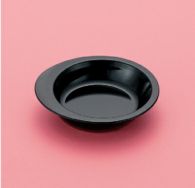 KYOEI ONLINE STORE / メラミン 中皿 UD・自助食器 黒 M-351BK(158×173