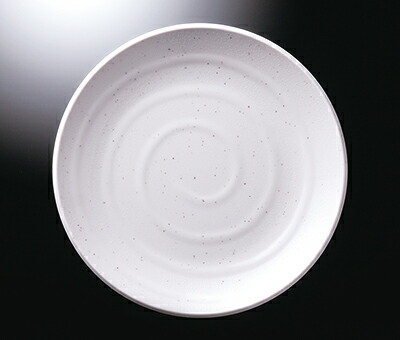 KYOEI ONLINE STORE / メラミン とんかつ皿 粉引 7624-NR(229φ×H25mm