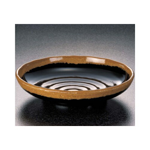 KYOEI ONLINE STORE / メラミン 23cm多用皿 和楽天目 WT-772(230φ