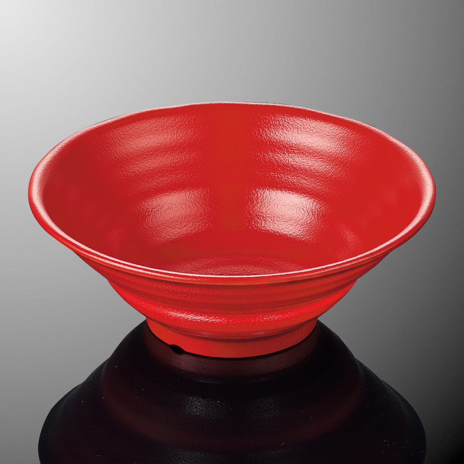 KYOEI ONLINE STORE / メラミン 切立麺鉢 大 朱 A87R(222φ×H105mm