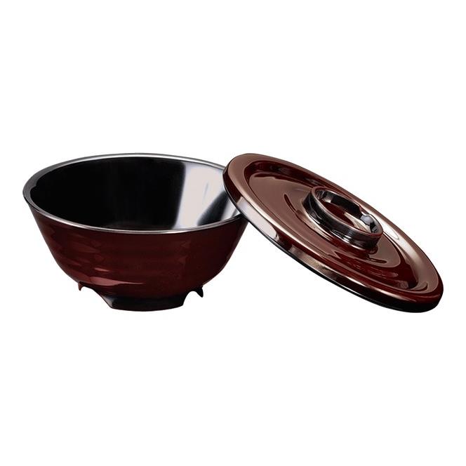 KYOEI ONLINE STORE / メラミン 段付丼 (身) 溜内黒 A20BTMB(142φ