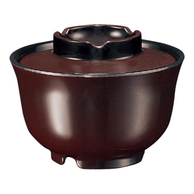 KYOEI ONLINE STORE / メラミン 羽反吸物椀 小 (身) 溜内黒