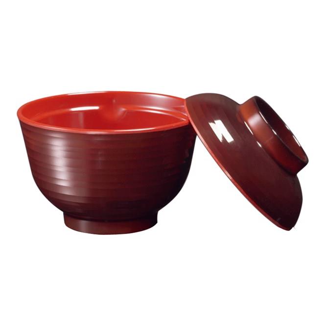 KYOEI ONLINE STORE / メラミン 小吸物椀 (身) 千筋内朱 B55BSSR(99φ