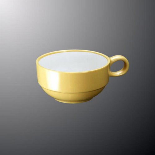 KYOEI ONLINE STORE / メラミン 柄付スープカップ ペペイエロー C18PY