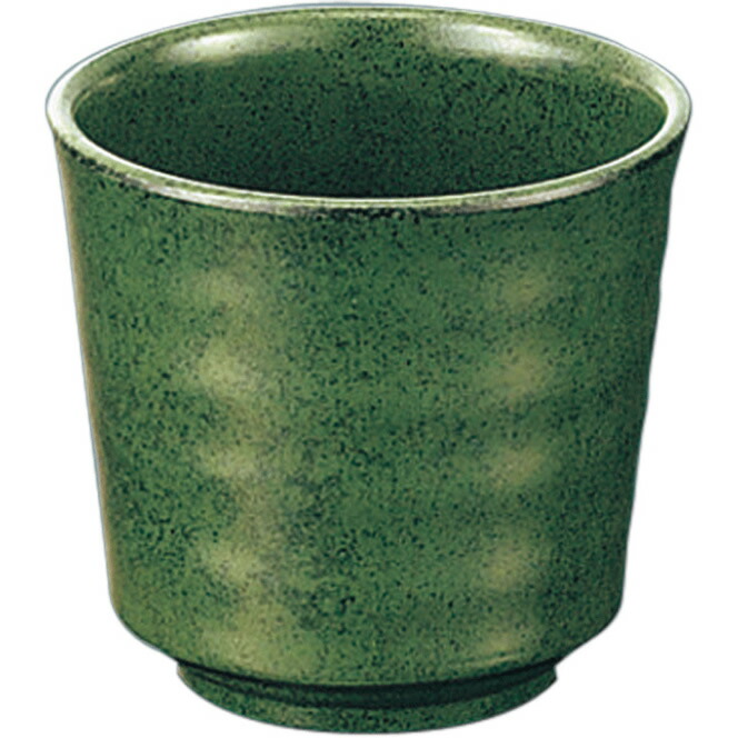 KYOEI ONLINE STORE / メラミン 羽反長湯呑 グリーン C24GN(83φ×H78mm