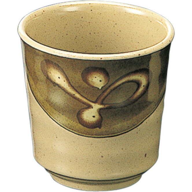 KYOEI ONLINE STORE / メラミン 羽反長湯呑 サンドグリーン C24SDG(83φ