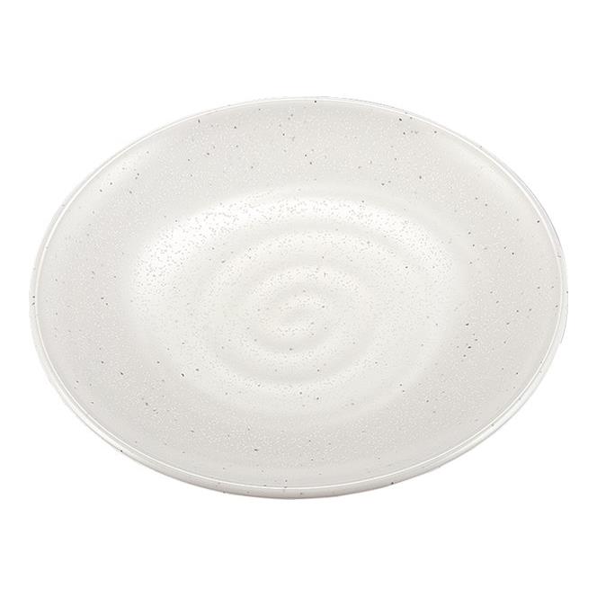 KYOEI ONLINE STORE / メラミン 18cm平皿 粉引 D144KOH(180φ×H24mm