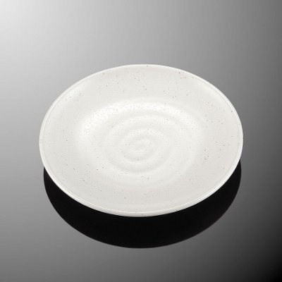 KYOEI ONLINE STORE / メラミン 18cm平皿 粉引 D144KOH(180φ×H24mm