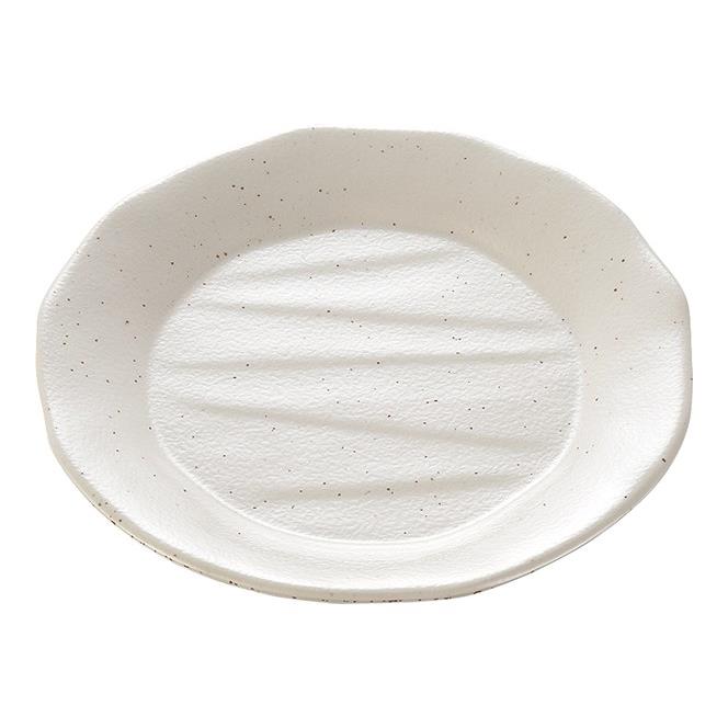 KYOEI ONLINE STORE / メラミン 18cm平皿 粉引 D144KOH(180φ