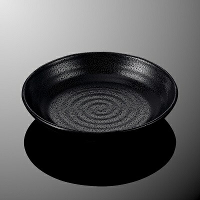 KYOEI ONLINE STORE / メラミン 20.5cm丸深皿 黒 D259B(205φ×H41mm