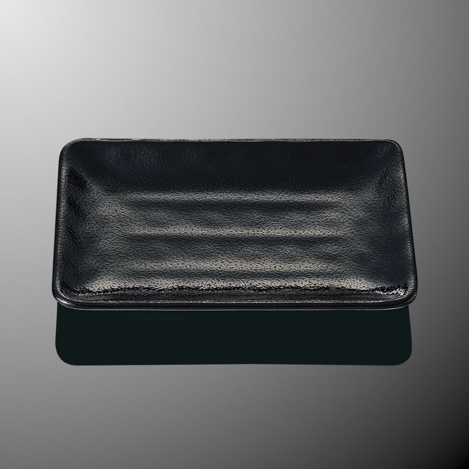 KYOEI ONLINE STORE / メラミン 六角皿 黒 D246B(136×154×H22mm)たくみ