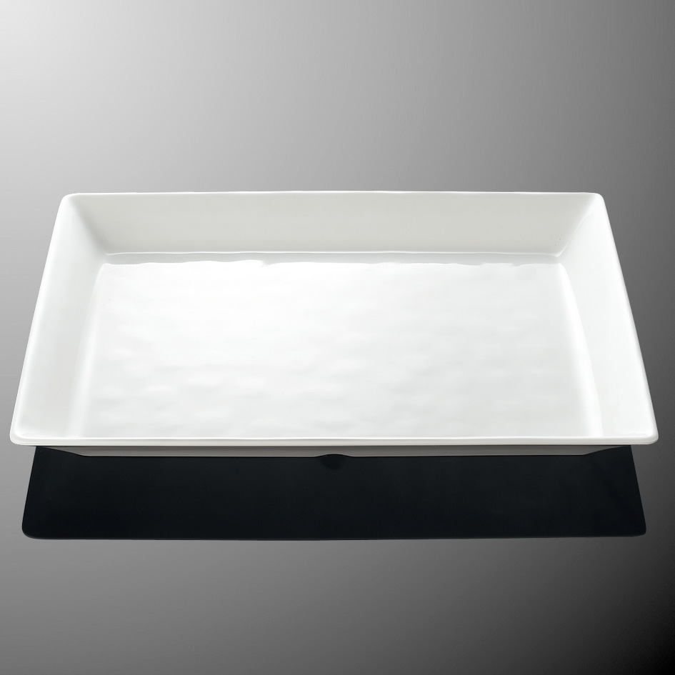 KYOEI ONLINE STORE / メラミン 30cm長角皿 ホワイトC E107WC(210×300 