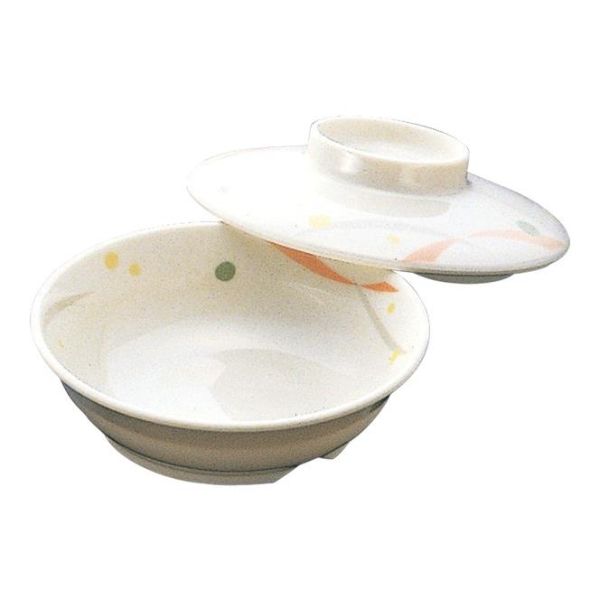 花鳥 8吋メタプラター 楕円皿 約21cm 赤系 中華食器・アジアン