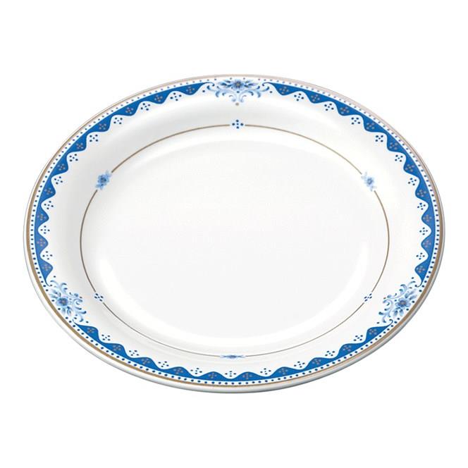 KYOEI ONLINE STORE / メラミン クープ皿 ブルーロワ E97BRO