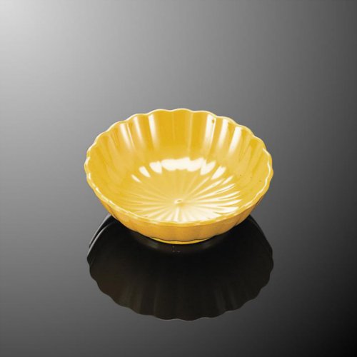KYOEI ONLINE STORE / メラミン 菊割小鉢 黄C G26Y(113φ×H34mm 170cc