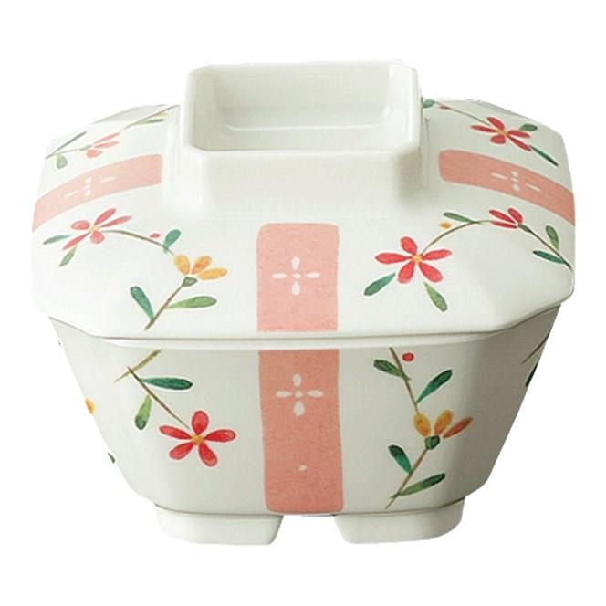 金継ぎ済み　角小鉢-1 KYOEI ONLINE STORE / メラミン 正角小鉢 (蓋) 花短冊 G39CHT(103φ