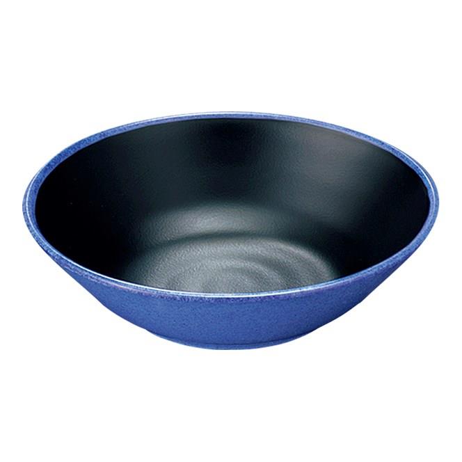 KYOEI ONLINE STORE / メラミン 平鉢 ブルー/黒 G65BUB(155φ×H41mm