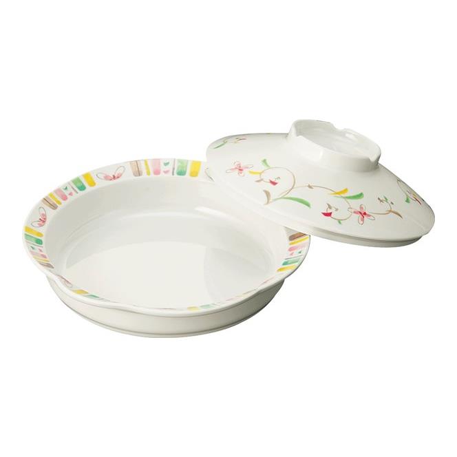 KYOEI ONLINE STORE / メラミン 丸深皿 大 (身) 花さらさ S72BHSS(185φ