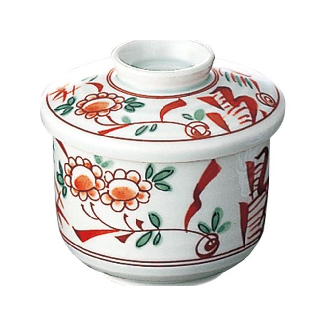 KYOEI ONLINE STORE / 高強化磁器 ミニむし碗 (身) 赤絵 T11BAE(75φ