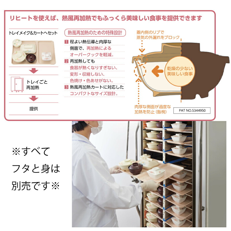 KYOEI ONLINE STORE / 特殊PP 角小鉢蓋 (蓋) リヒートウェアPP