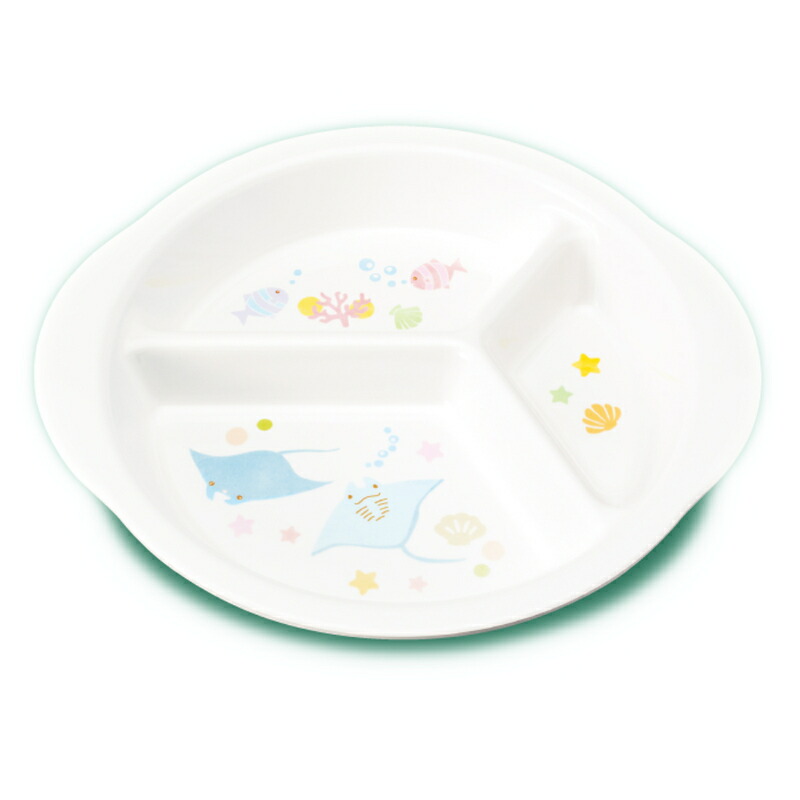 KYOEI ONLINE STORE / メラミン 三ツ仕切皿 サラダっこ MS