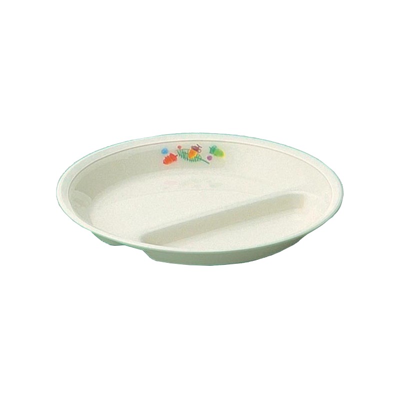 KYOEI ONLINE STORE / ポリプロピレン 角仕切皿 PPカラー食器 若草 SD