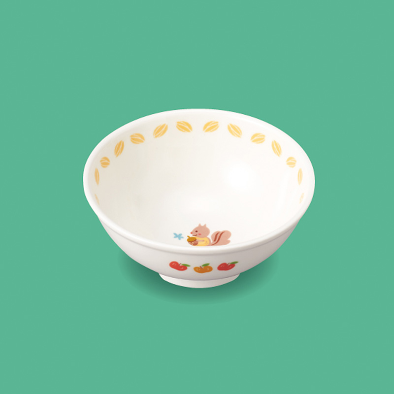 KYOEI ONLINE STORE / 強化磁器 幼児碗 どんぐりす YB-2DGS(117φ×H47mm