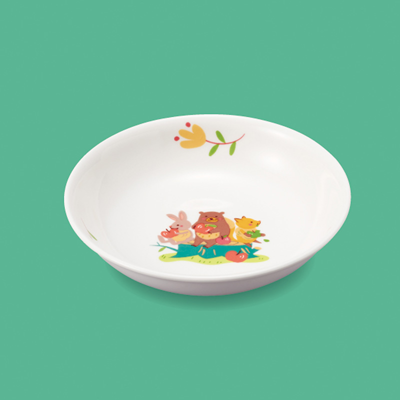 KYOEI ONLINE STORE / 強化磁器 菜皿 どんぐりす YS-5DGS(168φ×H28mm
