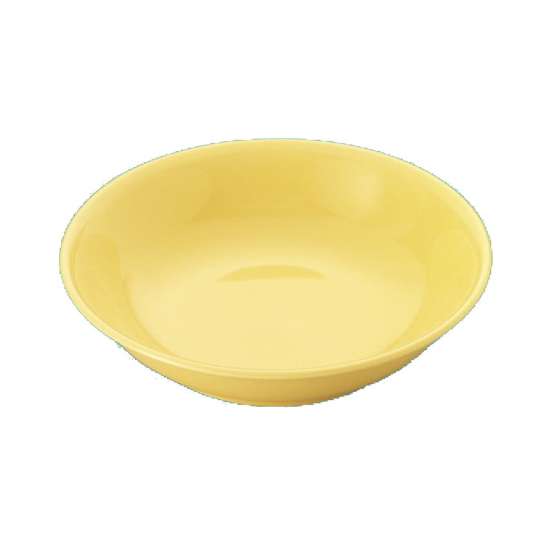 KYOEI ONLINE STORE / 強化磁器 深皿 ライトイエロー YS-13LTY(162φ