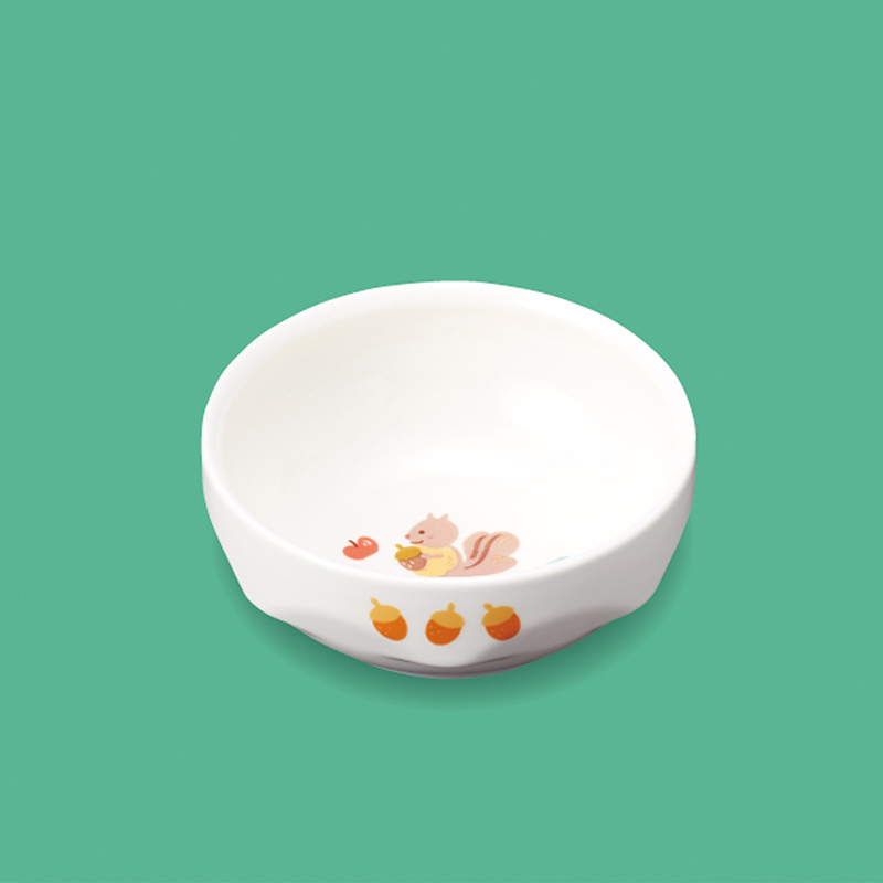 KYOEI ONLINE STORE / 強化磁器 深皿 どんぐりす YS-73DGS(105φ×H43mm