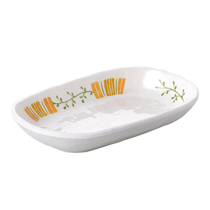 KYOEI ONLINE STORE / メラミン 楕円皿 帯十草 10-2513-OT(121×190