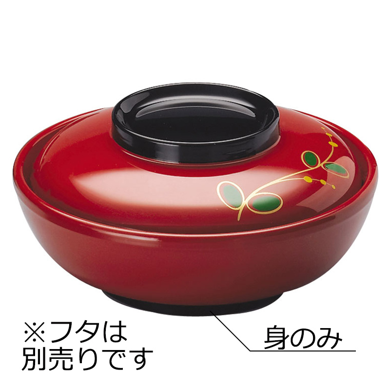 KYOEI ONLINE STORE / 耐熱ABS 保温飯椀 身 朱金 10-585N-M-R(140φ